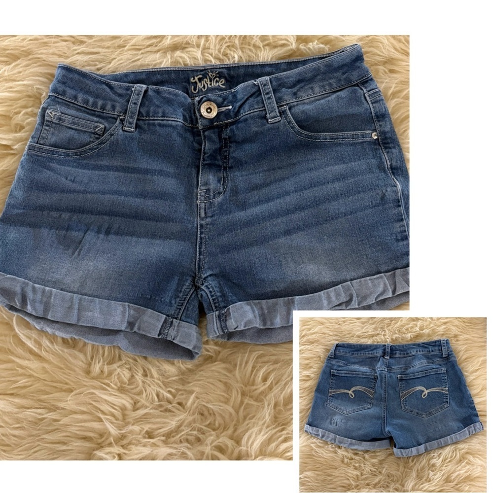 Justice Kids Classic Blue Jean Shorts